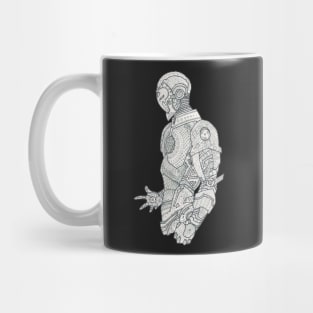 Robot in wonderland Mug